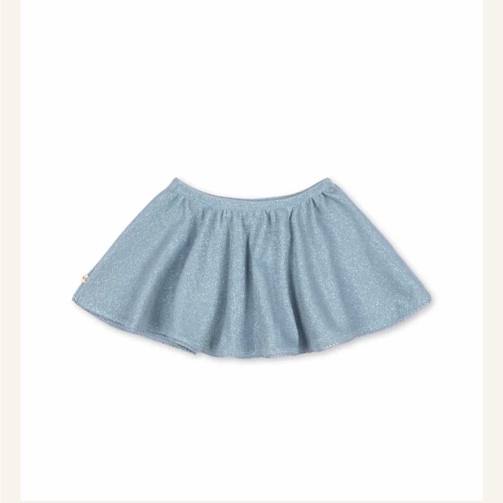 Girls' Two-Piece Knit Matching Set in Dusty Blue - Picture 4 of 4